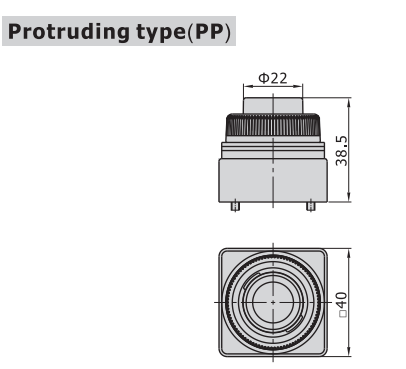CM3PP05B AIRTAC MANUAL VALVES, CM3 SERIES PROTRUDING TYPE<BR>COMPACT 3 WAY 2 POSITION N.C. , M5 PORTS BLACK BUTTON